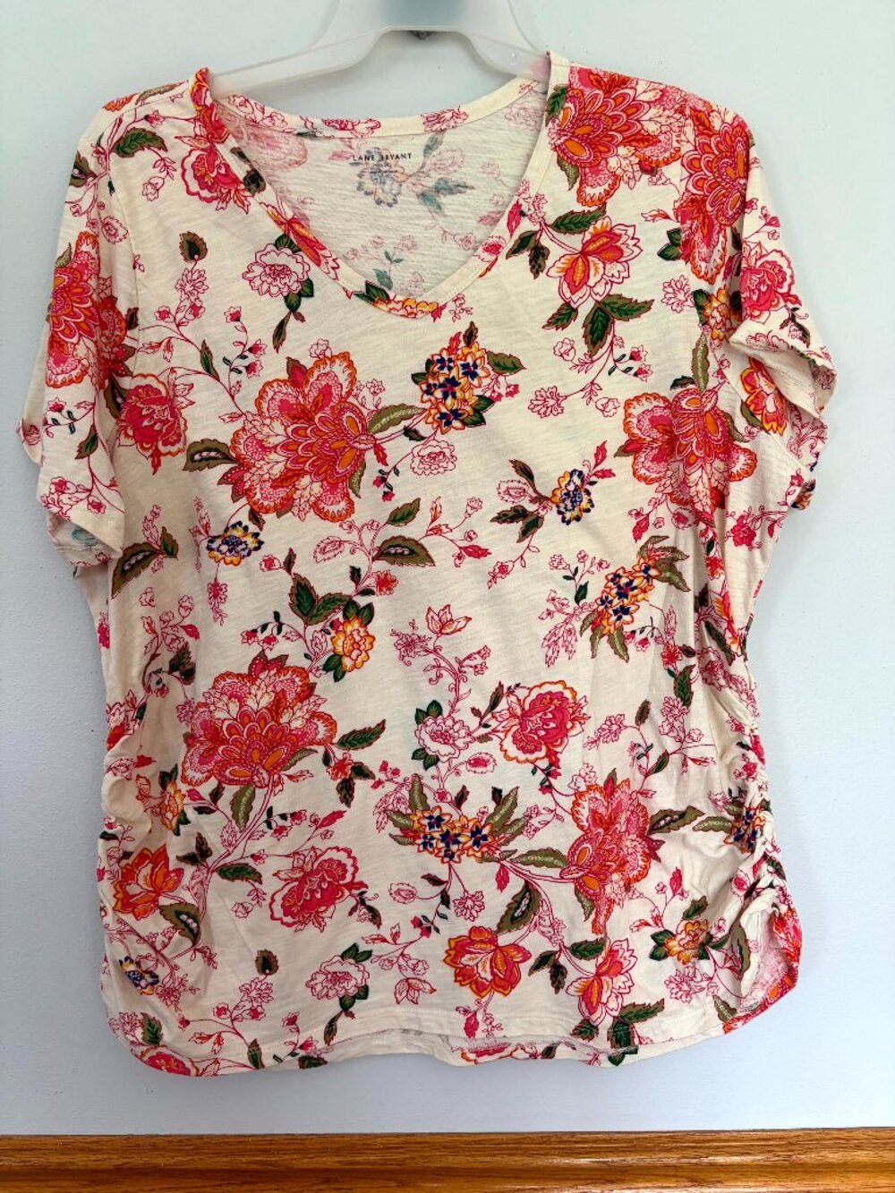 Lane Bryant Short Sleeve T-Shirt Floral Size 22/24